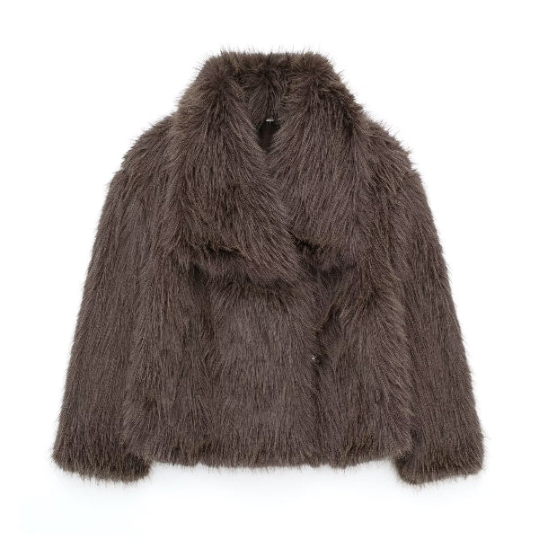 Warda® | Manteau Effet Fourrure Doux et Stylé