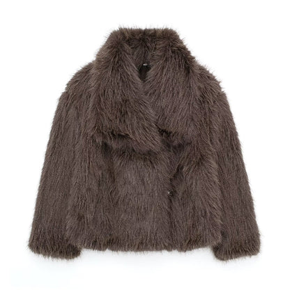 Warda® | Manteau Effet Fourrure Doux et Stylé