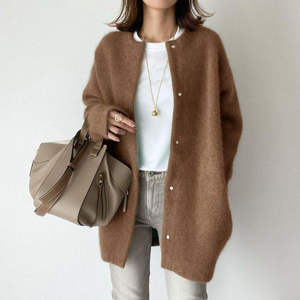 Lofy® | Cardigan à Col Rond Boutonné