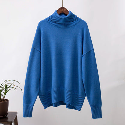 Borida® | Pull col roulé uni féminin, à la mode et tout assorti