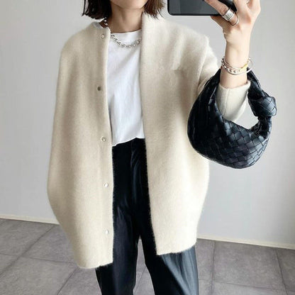 Lofy® | Cardigan à Col Rond Boutonné