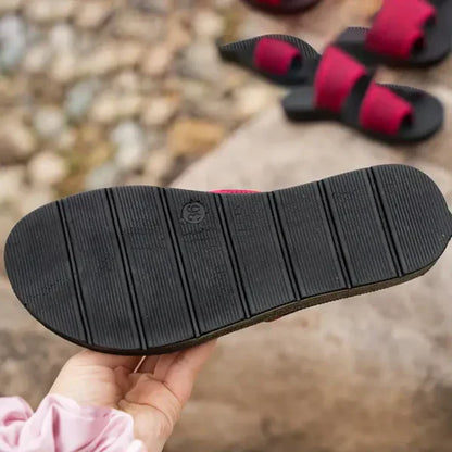Celia® | Sandales glissantes en mesh perforé