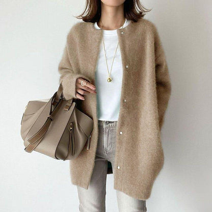 Lofy® | Cardigan à Col Rond Boutonné