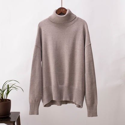 Borida® | Pull col roulé uni féminin, à la mode et tout assorti