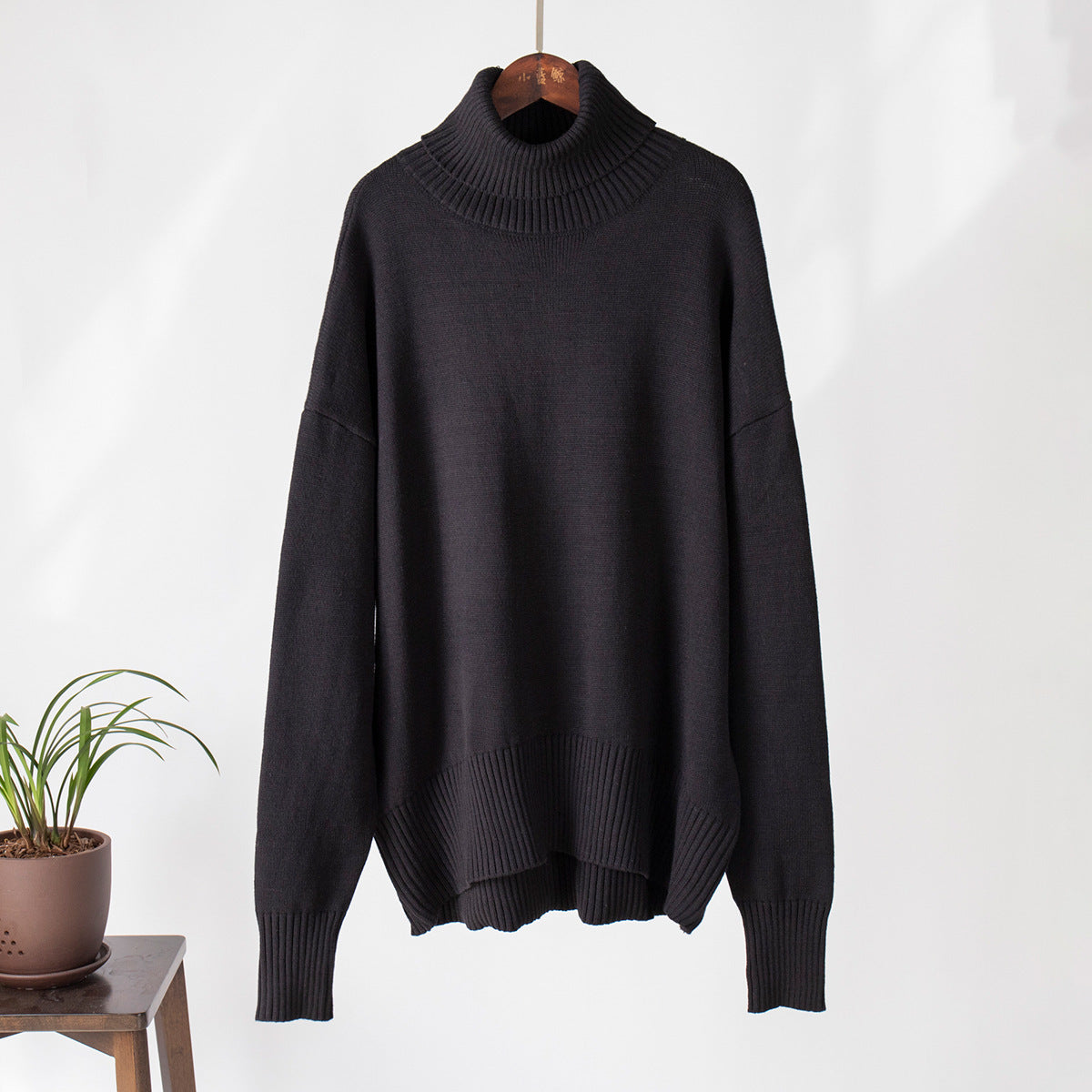Borida® | Pull col roulé uni féminin, à la mode et tout assorti