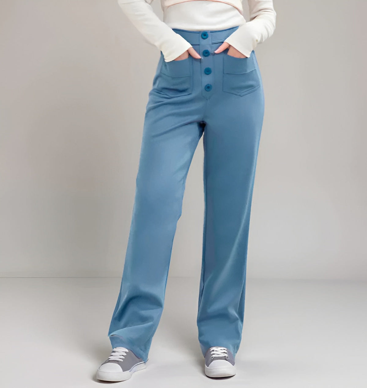 Velina® | Pantalon Décontracté à Taille Haute – Tissu Premium & Coupe Parfaite