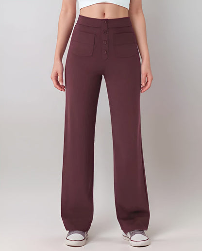 Velina® | Pantalon Décontracté à Taille Haute – Tissu Premium & Coupe Parfaite