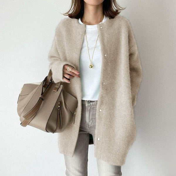 Lofy® | Cardigan à Col Rond Boutonné