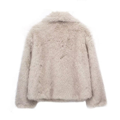 Warda® | Manteau Effet Fourrure Doux et Stylé