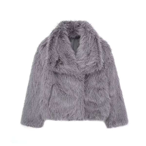 Warda® | Manteau Effet Fourrure Doux et Stylé