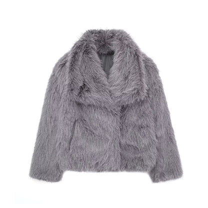 Warda® | Manteau Effet Fourrure Doux et Stylé