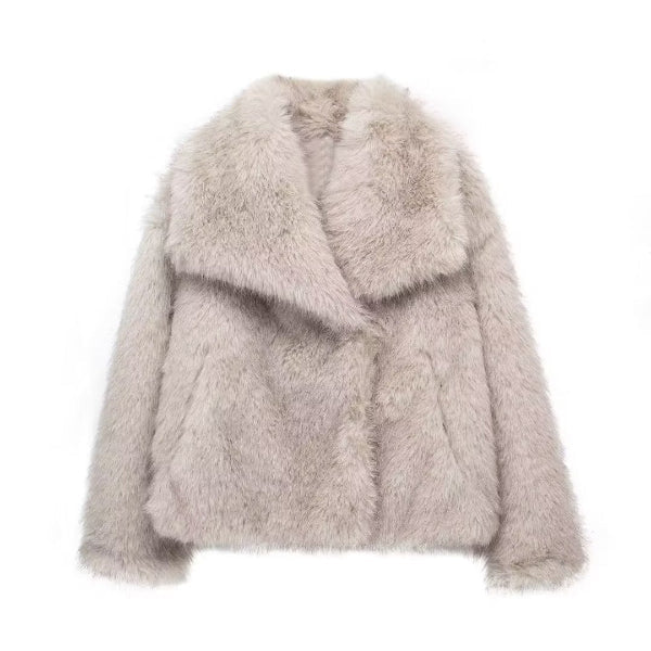 Warda® | Manteau Effet Fourrure Doux et Stylé