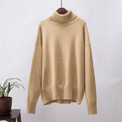 Borida® | Pull col roulé uni féminin, à la mode et tout assorti