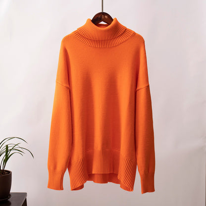 Borida® | Pull col roulé uni féminin, à la mode et tout assorti