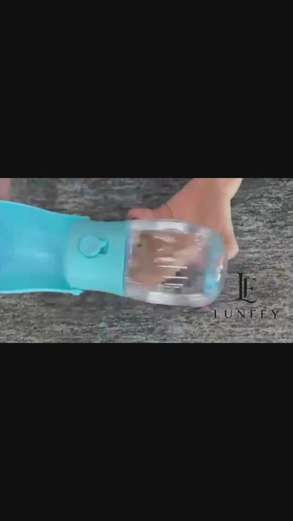 Pawly® | Bouteille à Eau Pliable Anti-Fuite Pour Chien - Filtre intégré