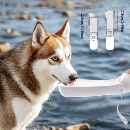 Pawly® | Bouteille à Eau Pliable Anti-Fuite Pour Chien - Filtre intégré